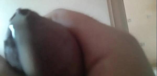  Jerking my tight foreskin fimose ( phimosis ) cock and cumming 2